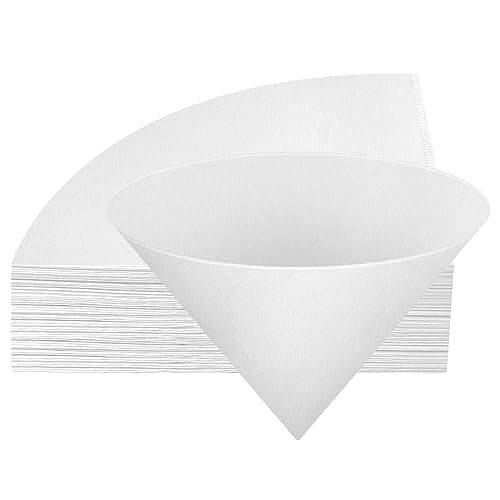 NACHLYNN Fryer Oil Filter, 50pcs Cooking Oil Filter 10 inch Non-Woven Filter Cones Grease Filter Cones Kitchen Oil Filters Maple Syrup Filters Beeswax Filters for Restaurant Kitchen Cafe Hotel