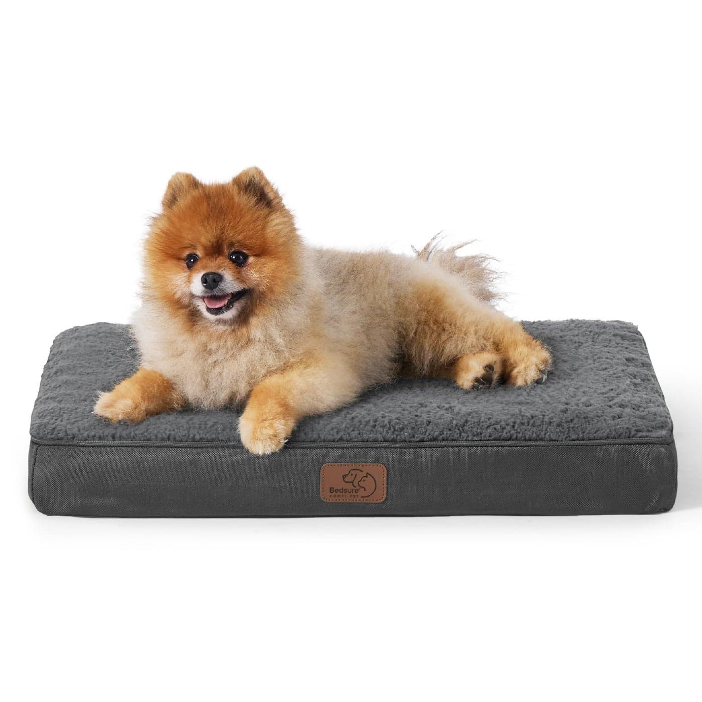 Bedsure Dog Bed for Small Dogs Orthopedic Flat Puppy Beds with Removable Washable Cover Egg Crate Foam Pet Mat Suitable for Pet Up to 20 lbs