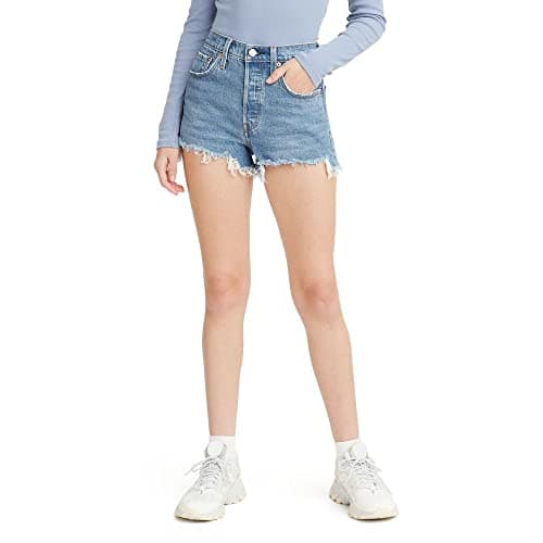 Levi's Womens 501 Original (Also Available In Plus) Denim Shorts, Jazz Solo - Medium Indigo, 25 US