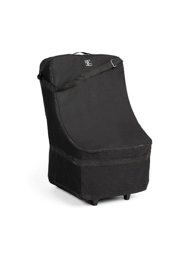 J.L. Childress Wheelie Car Seat Bag - Travel Bag for Airplane, Fits Most Baby & Infant Car Seats, Boosters, & Carriers, Airport Accessories for Gate Check or Baggage Check, Dual Rubber Wheels - Black
