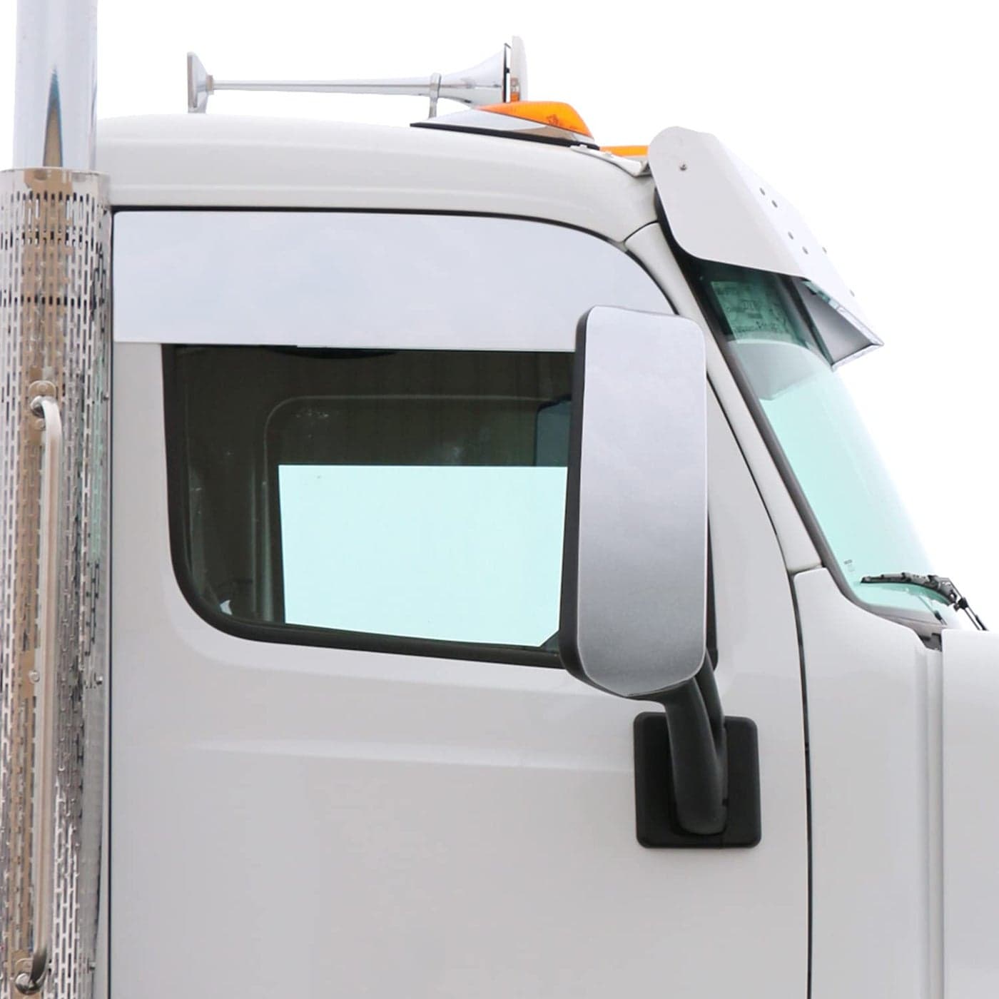 RoadWorks Stainless Steel 6 Chop Tops for Peterbilt 567579 Polished Finish 39021