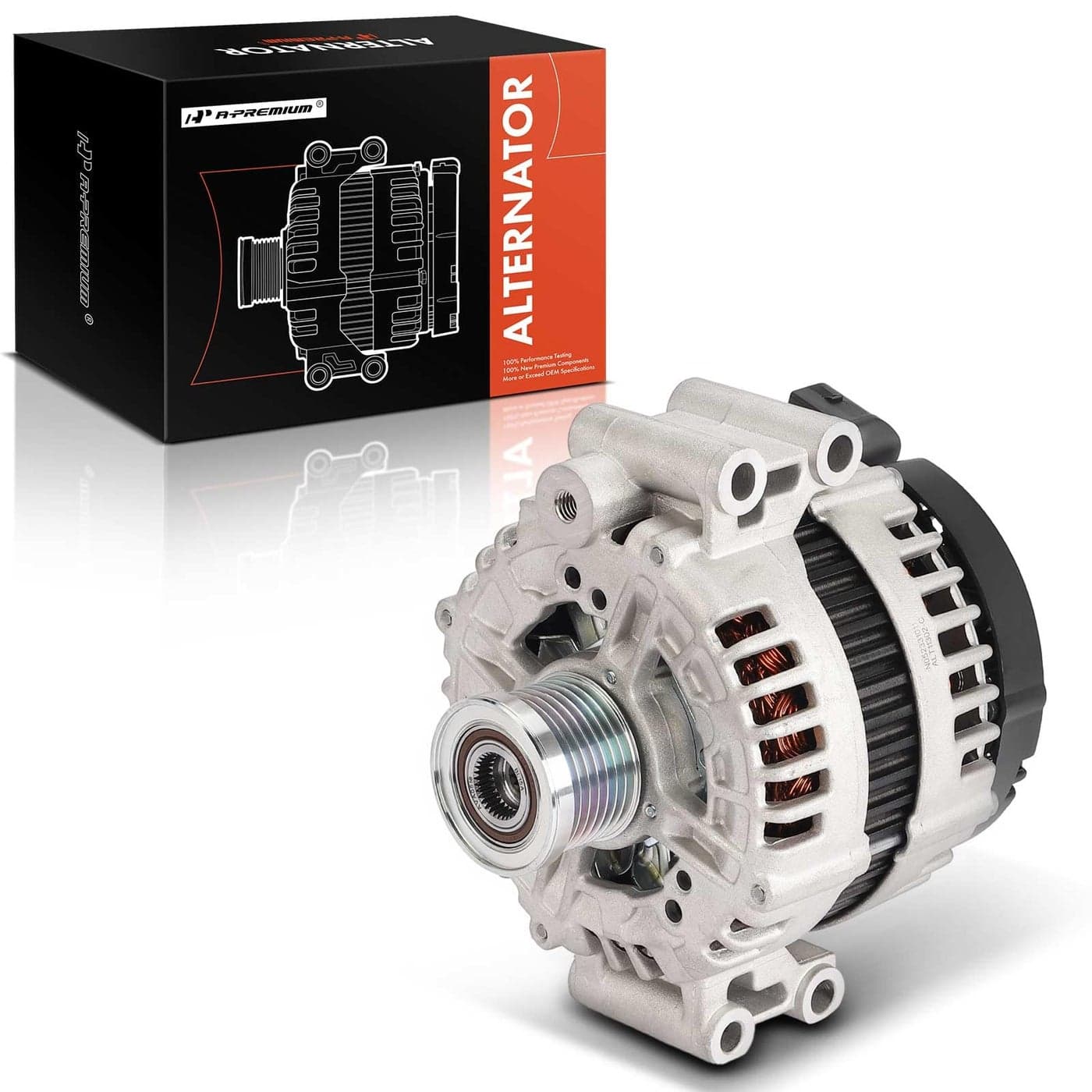 APremium Alternator Compatible with BMW 335d 0910 335i 0710 335i xDrive 0910 335is 1113 335xi 535i 535i xDrive 535xi 1 Series M 135i 12V 180A 7Groove Clutch Pulley CW