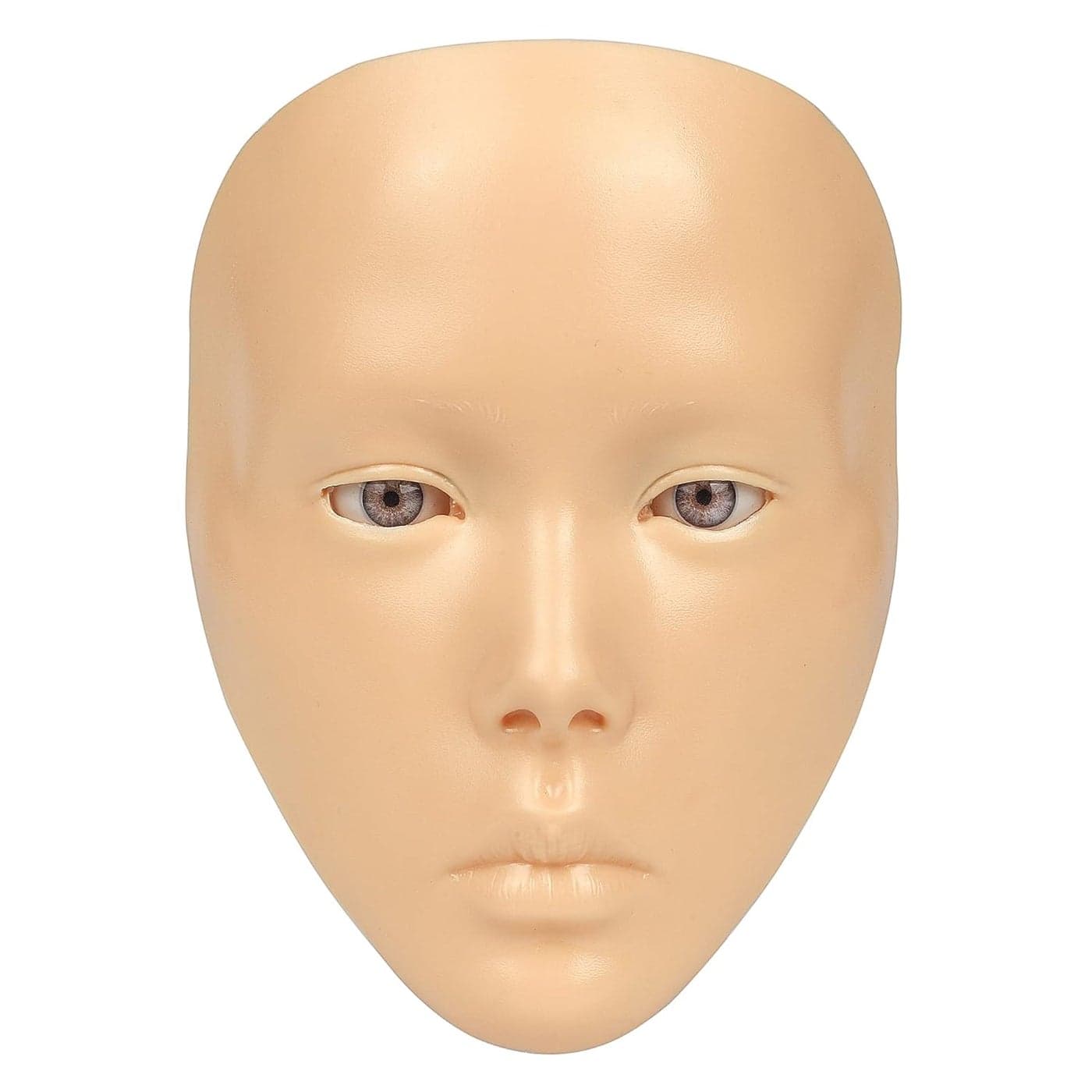 Makeup Practice Mannequin Face, 5d Reusable Silicone Makeup Practice Board Full Face with Makeup Brushes Sponge Set and Eyeshadow Board Makeup Kit for Makeup Artist, Girl's Gift Or Professionals