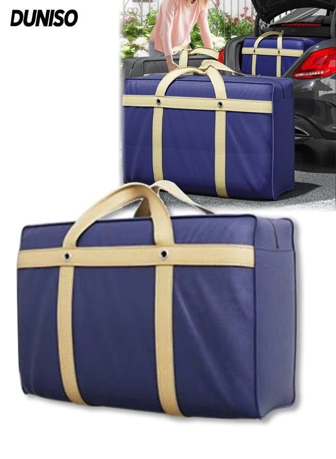 Extra Large Moving Bags with Zippers and Handles, Water-Resistant Storage Bags, Storage Totes for Clothes, Moving Supplies, Space Saving, Oversized Storage Bag Organizer for Moving, Traveling