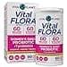 Vital Planet Vital Flora Probiotics for Women 60 Billion CFU Diverse Strains Daily Shelf Stable Probiotic with Organic Prebiotics for Vaginal Support Immune and Digestive Health 60 Capsules