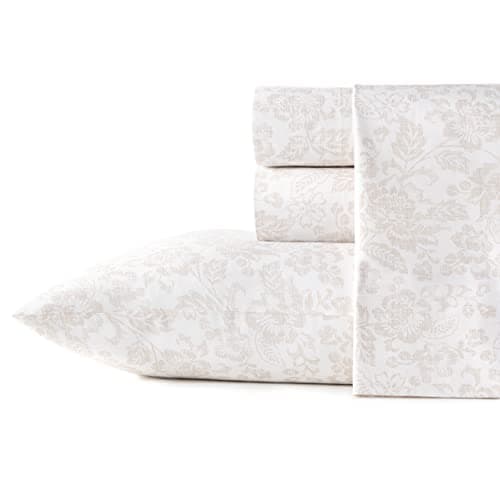 Stone Cottage - Queen Sheets, Cotton Percale Bedding Set, Crisp & Cool Ideal Bedding Set (Mae, Queen)