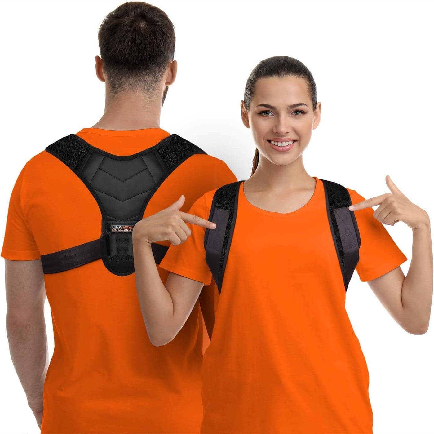 Posture Corrector for Men and Women Bodywellness Fix Upper Back Brace for Clavicle Support Adjustable Back Straightener and Providing Pain Relief from Neck Back Shoulder Under Clothes Regular