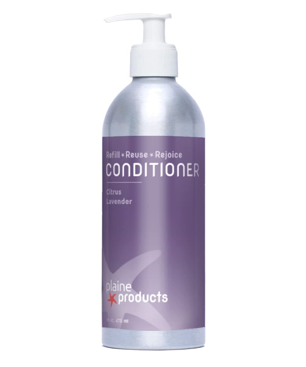 Plaine Products EcoFriendly Conditioner Citrus Lavender Sulfate Free 16 oz Refillable Bottle with Pump