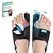 Welnove Bunion Corrector Orthopedic Bunion Splint Big Toe Separator Pain Relief for Women Men Bunion Correction Toe Straightener with Nonslip Strap Day Night Support Black 2 Count