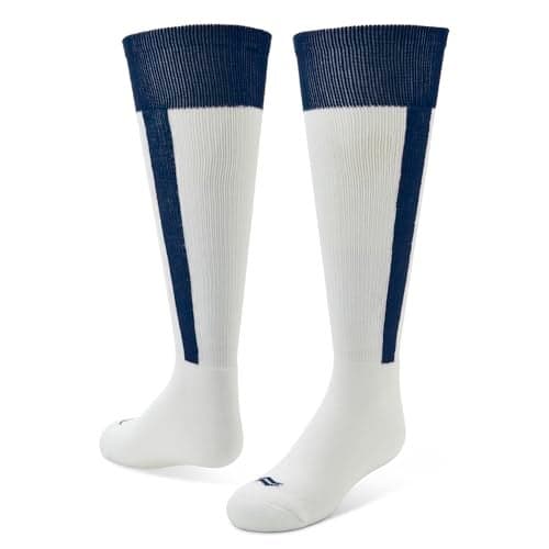 Sof Sole Baseball/Softball Over-the-Calf Team Athletic Performance Socks (2 Pair), Small, Navy Stirrup