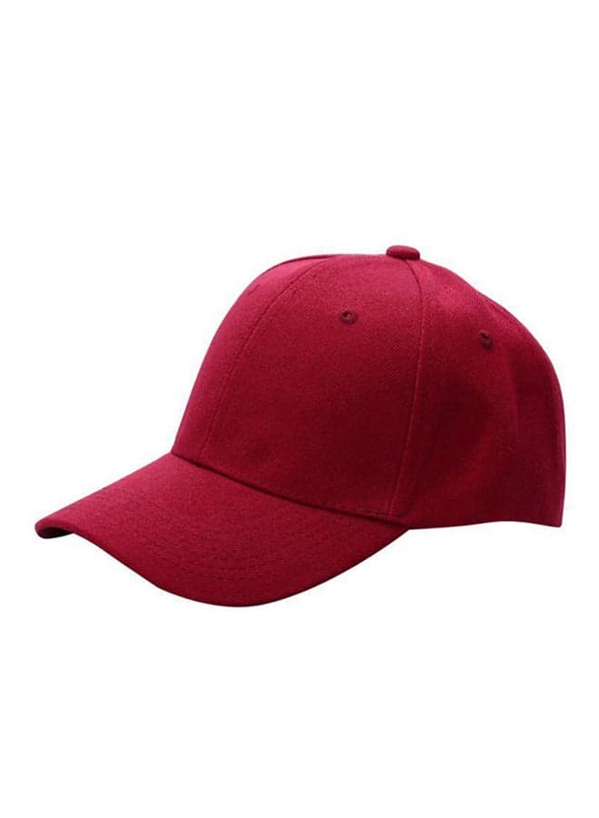 Wine Red Hip Hop Snapback Cap