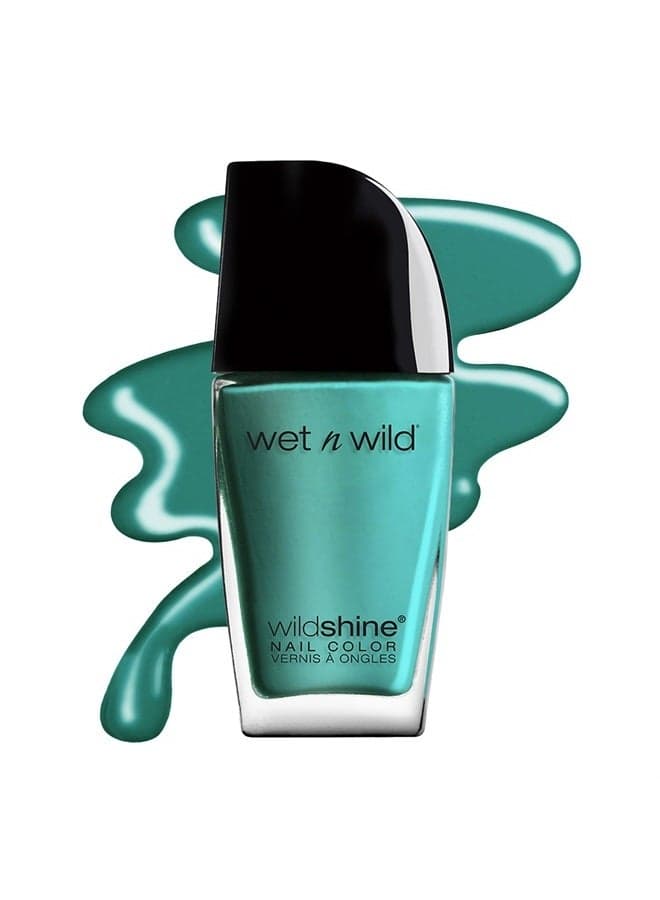 Wild Shine Nail Polish, Teal Blue Be More Pacific, Nail Color