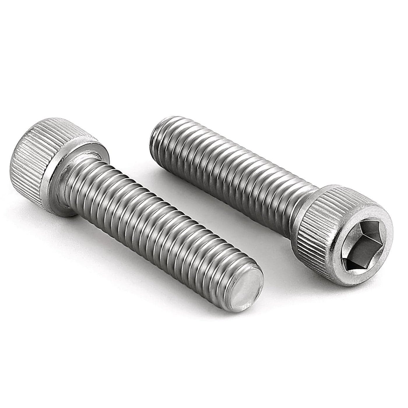 MewuDecor 1420 x 112 Socket Head Cap Screws Allen Socket Drive Stainless Steel 188 304 Full Thread Bright Finish Machine Thread 50 PCS