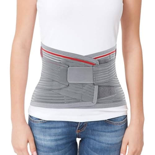 ORTONYX Back Brace With Lumbar Support Pad - Medical Grade Lumbosacral Belt for Men and Women - with Lumbar Pad, Lower Back Pain Relief, Herniated Disc, Sciatica, Degenerative Disc Disease