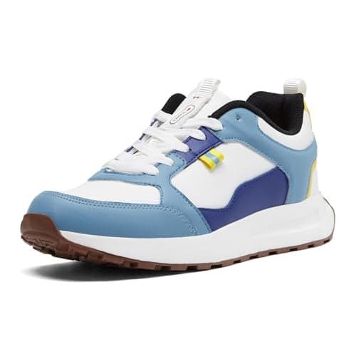 Campus Men's Passo WHT/MINRAL BLU Sneakers - 6UK/India 1 Pair
