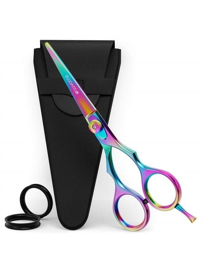 5.5" Multicolor Hair Cutting Scissors Professional, Shears for Hair Cutting, Hair Cutting Shears, Professional Hair Scissors, Barber Scissors, Hair Shears Professional for men, women, adults.