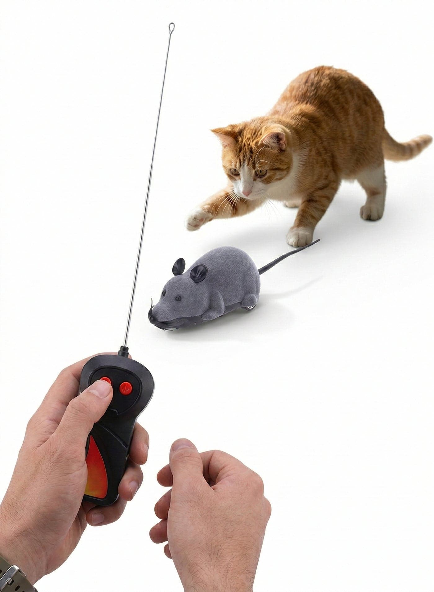 Remote Control Mouse Toy Fake Rat Prank – Realistic Pet Toy Plush Electronic Pet Teaser for Cats, Dogs & Kittens | Spooky RC Animal Trick Toy | Best Halloween, Birthday, Eid & Christmas Gift for Kids & Pet Lovers