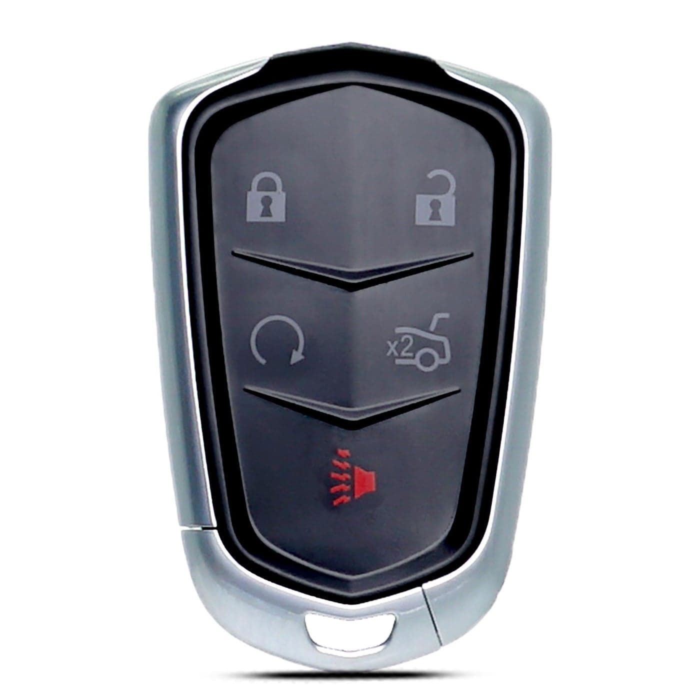 SUPALAND Key Fob Shell Case Replacement Fits for Cadillac ATS ATSv CTS CT6 XTS XT5 XT4 XT6 SRX 2014 2015 2016 2017 2018 2019 2020 2021 Keyless Entry Remote Control 5btn Pad Cover