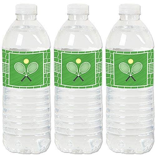 You Got Served - Tennis - Baby Shower or Tennis Ball Birthday Party Water Bottle Sticker Labels - Set of 20