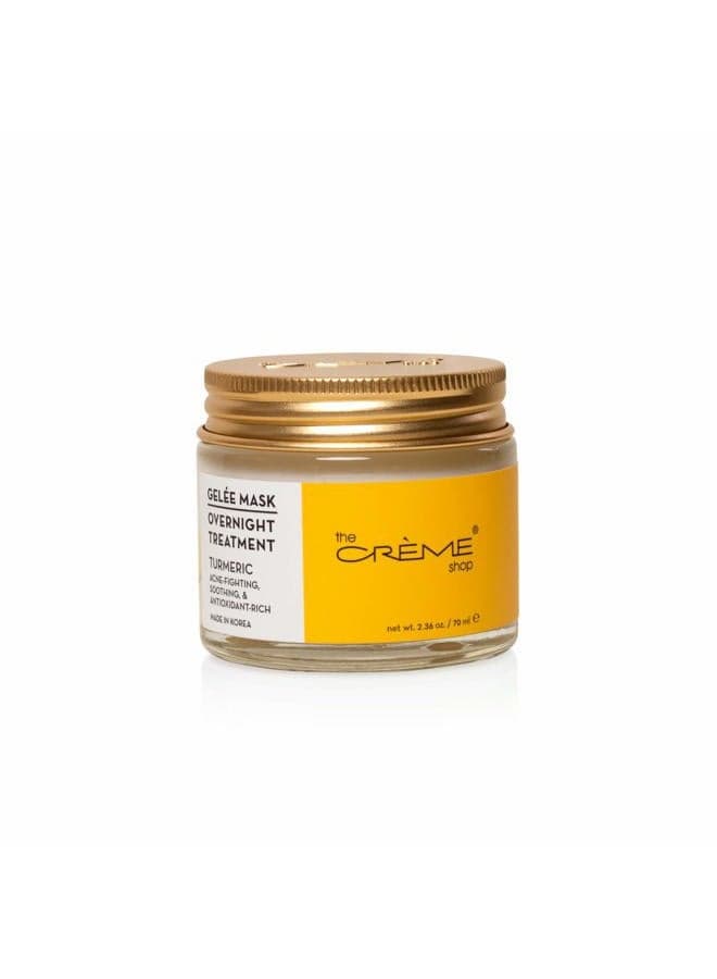 Turmeric Gelée Overnight Face Mask, Korean Brightening Facial Mask - 2.36oz