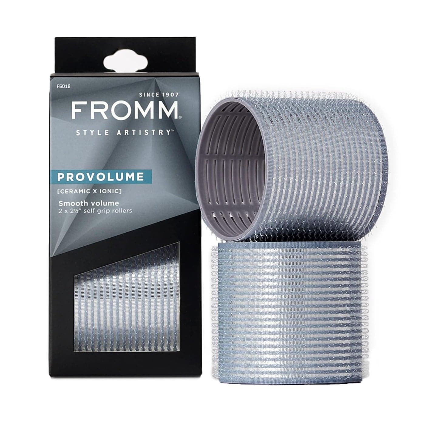 ProVolume 25 SelfGrip Ceramic Ionic Thermal Hair Rollers 2 Count Large Salon Quality Hair Curlers for Medium and Long Hair Blowouts Curtain Bangs