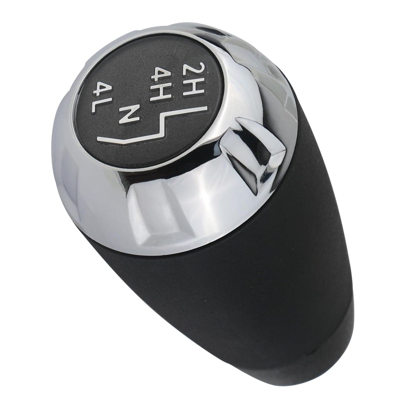 APPERFiT Transfer Case Shift Shifter Knob for AutomaticManual Transmission Chrome Trim Compatible with Jeep Wrangler JK 4WD 2011 2012 2013 2014 2015 2016 2017 2018