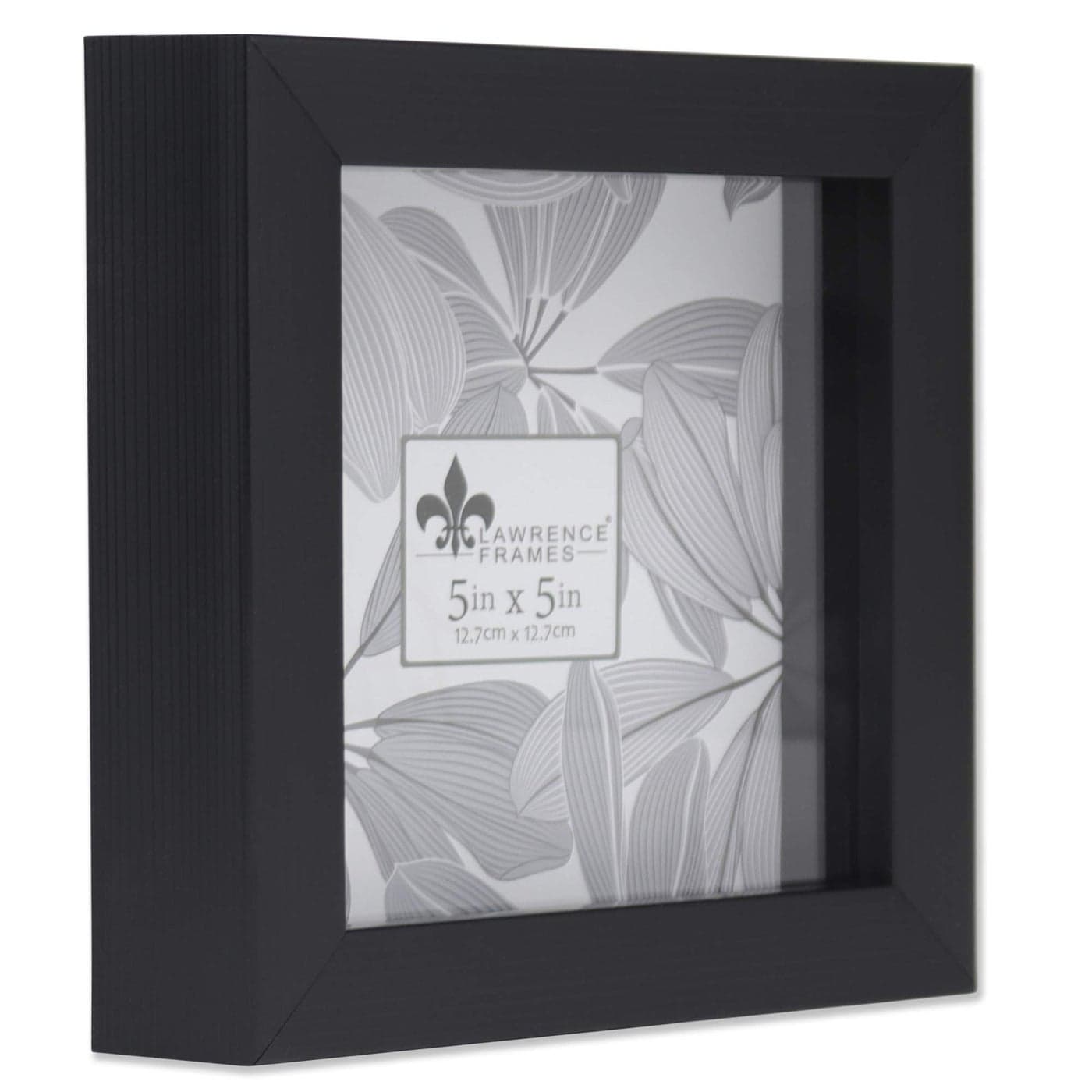 Lawrence Frames 785055 Shadow Box Frame 5x5 Black