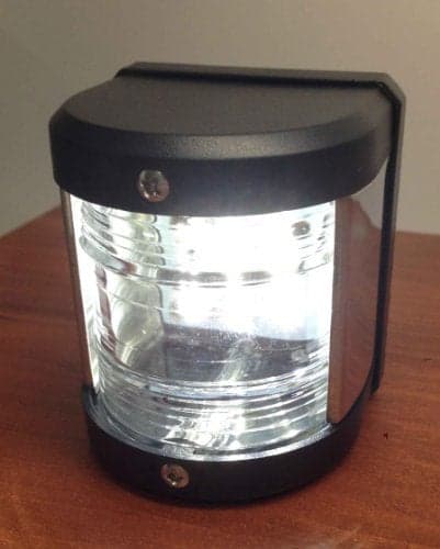 Pactrade Marine Boat Pontoon LED Navigation Light Black ABS Plastic Housing Boats Up to 12M Waterproof IP:66 Surface Mount 2NM (Stern)