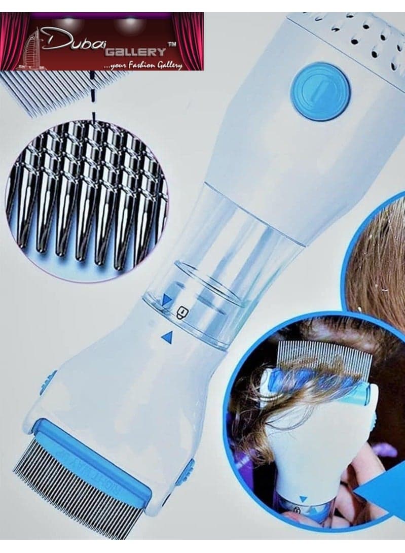 Electric Head Lice Vacuum Comb, Hair Cleaner, Head Lice Treatment, Out Performs Other Head Lice Combs and Lice Shampoo for Removing Lice