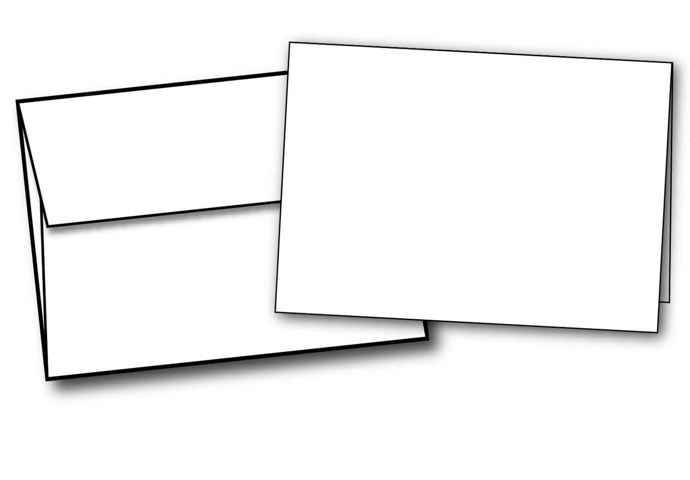 5 12 x 8 12 Extra Thick Blank White Cards with Envelopes 100 Set Pack Thick 100lb Cover Paper Scored Folding Cardstock for Card Making