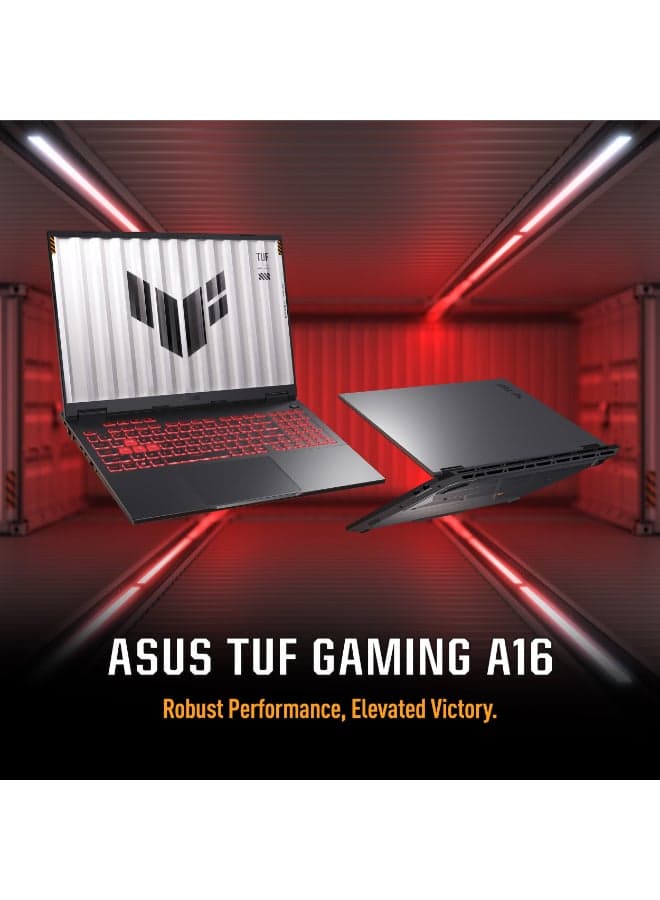 TUF A16 Gaming Laptop, AMD Ryzen 9 8940HX Processor, 16 GB RAM, 1TB SSD, 8 GB Nvidia RTX 5070 Graphics, 16" 2.5K 165Hz Display, Windows 11 Home, Backlit Chiclet 1-Zone R GB English & Arabic Keyboard, Jaeger Gray, 1 Year Warranty | FA608PP-G1S161W Jaeger Grey