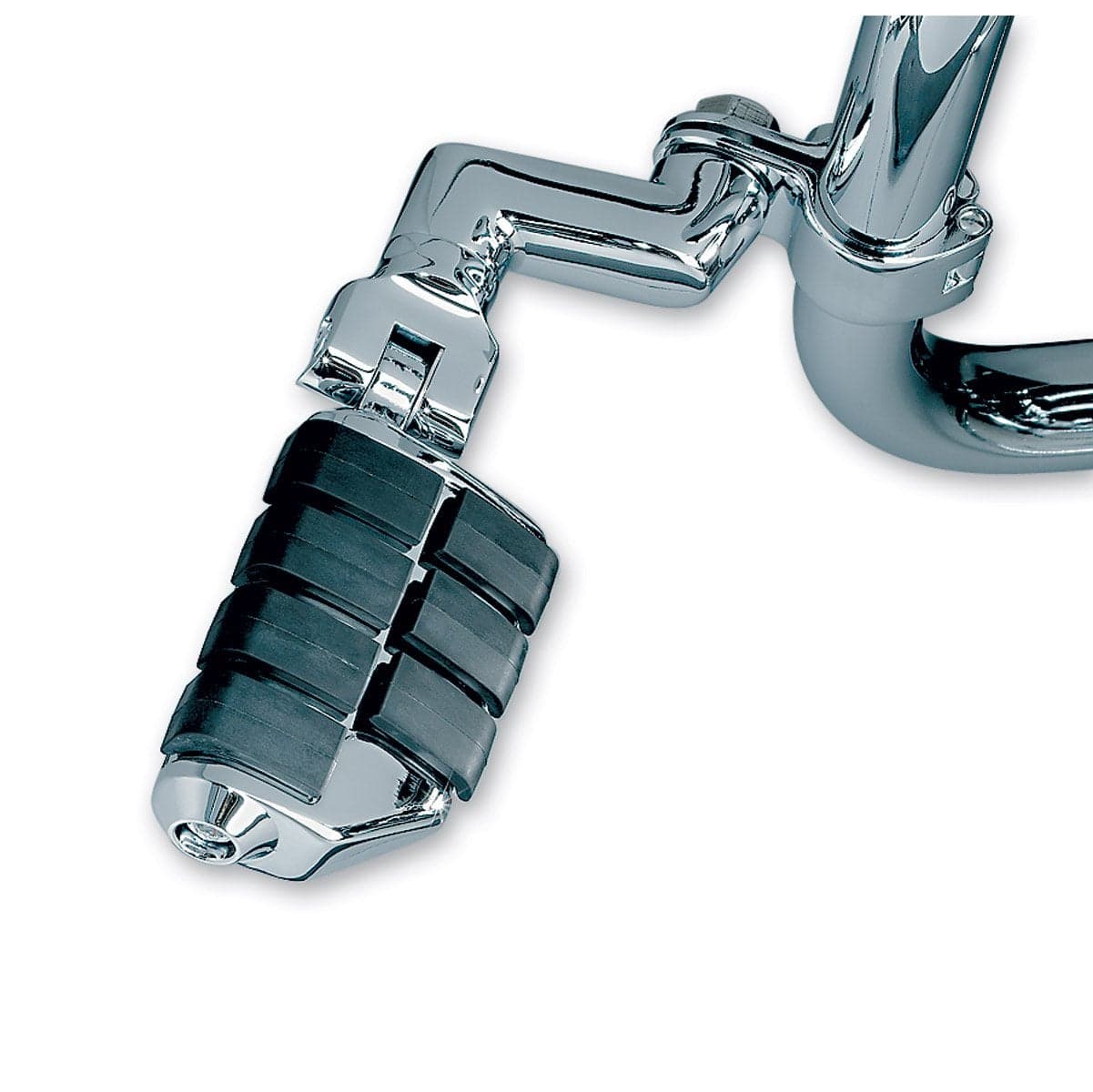 Kuryakyn 7976 Motorcycle Foot Controls Offset Dually ISO Highway Pegs with Magnum Quick Clamps for 1 Engine GuardsTubing Chrome 1 Pair