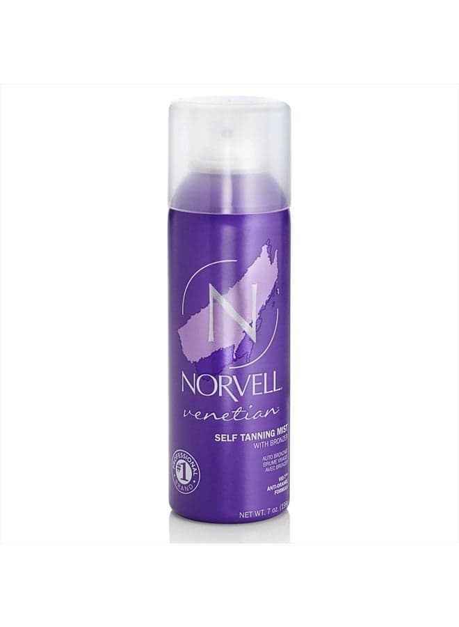 Venetian Sunless Self Tanning Mist - Airbrush Spray Solution with Bronzer for Instant Sun Kissed Glow, 7 fl.oz.