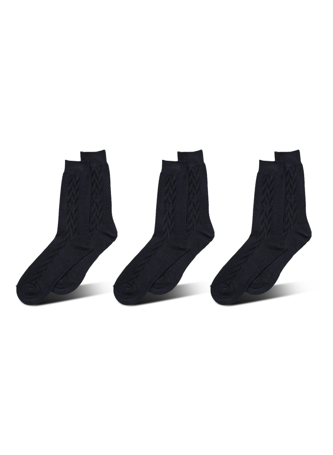 MEN'S FORMAL SOCKS (PACK OF 3) - NAVY BLUE