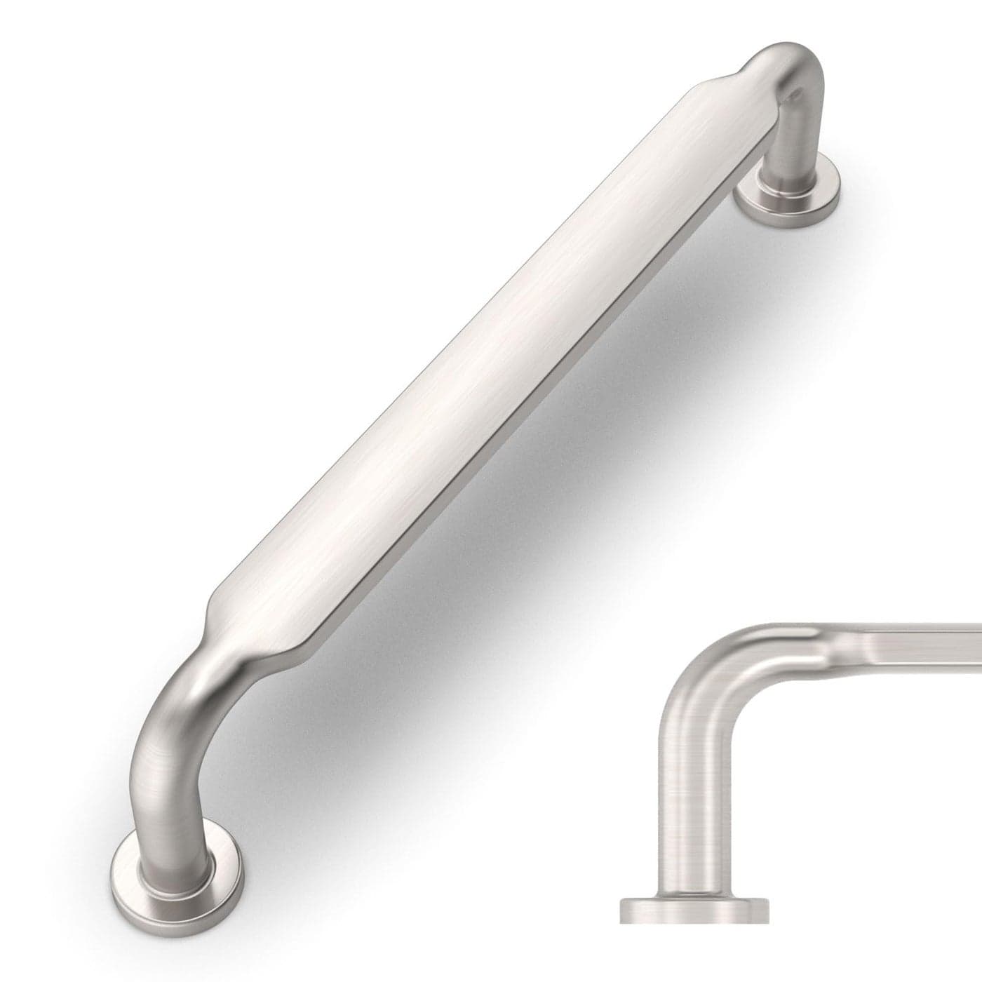 Amerdeco 10 Pack Brushed Satin Nickel Cabinet Pulls 5 Inch128mm Hole Centers Kitchen Cabinet Handles Solid Zinc Alloy Cabinet Hardware Drawer Pulls ZH0051