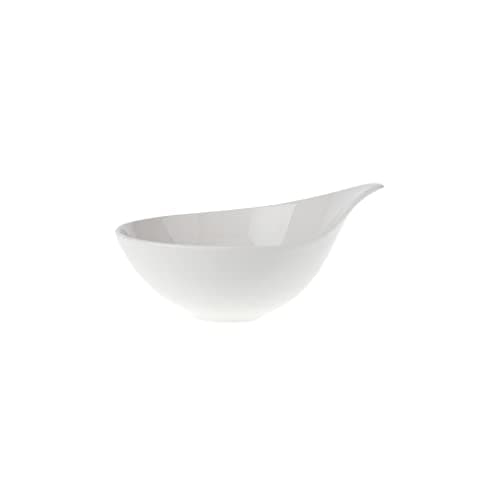 Villeroy & Boch Flow Individual Bowl, 6.25 x 5 in, Premium Porcelain, White
