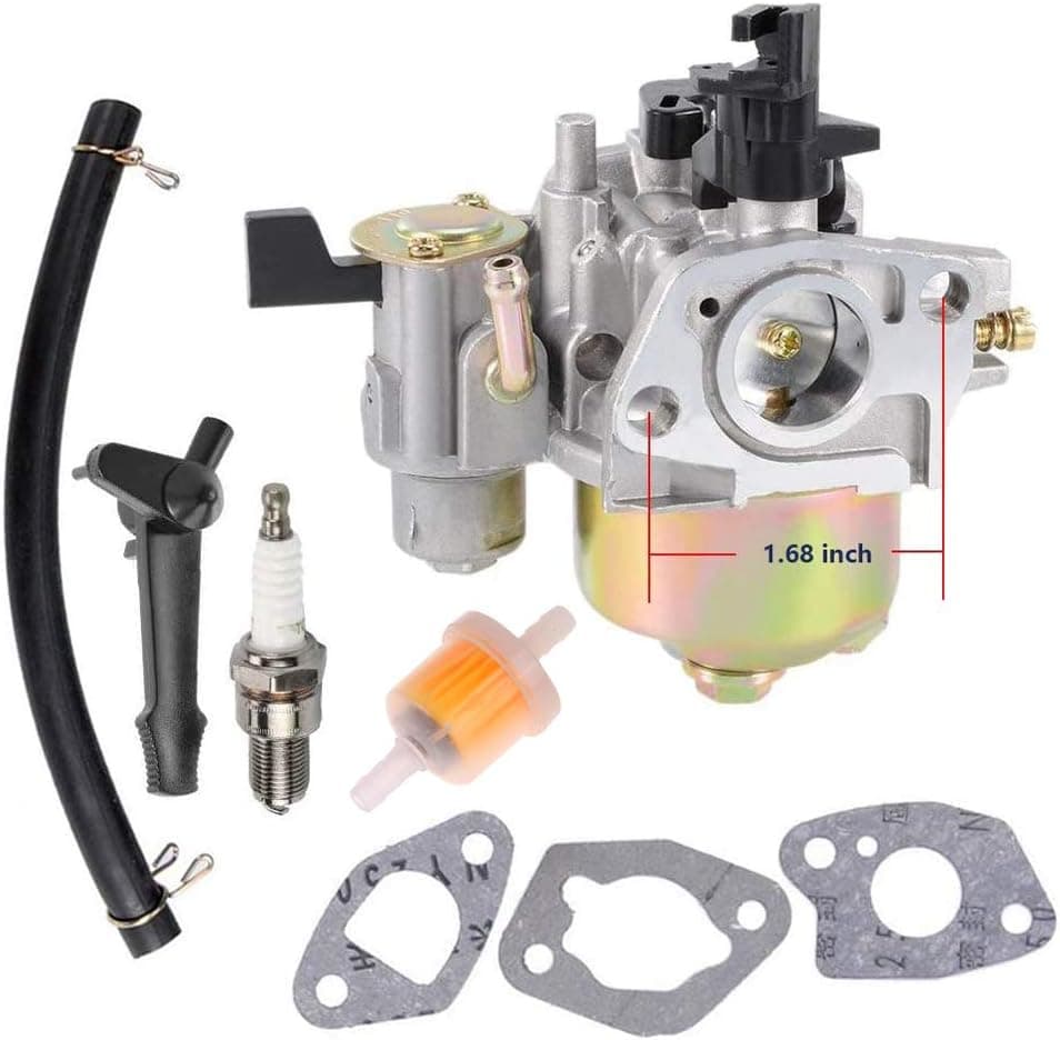Fuerdi 212cc Carburetor for Harbor Freight Predator 212cc R210 6.5HP 7HP OHV Engine with Spark Plug Kit