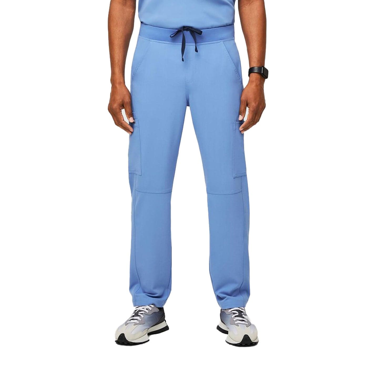FIGS Axim Cargo Scrub Pants for Men Ceil Blue XL