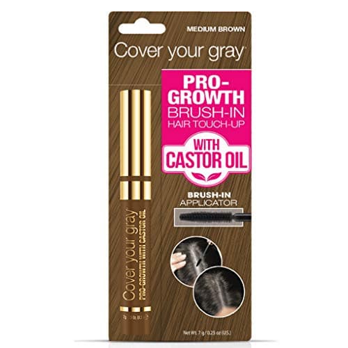 Cover Your Gray ProGrowth Hair Touchup with Castor Oil Medium Brown