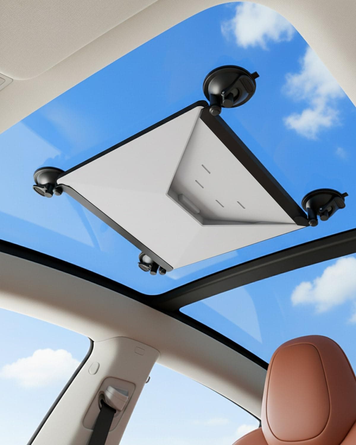 Maraiss Starlink Mini Suction Cup Mount, Universal Starlink Mini Accessories with Strong Vacuum Suction, Secure Mounting Kit for Car Windows Sunroofs RVs Boats Road Trips, Easy to Install and Remove