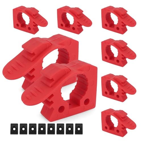 QuickRelease Rubber ClampsGLOBLED HeavyDuty Quick Fist Mount Shove Holder Mount Fit 115135 For Diameter Tools And Equipment8PCS