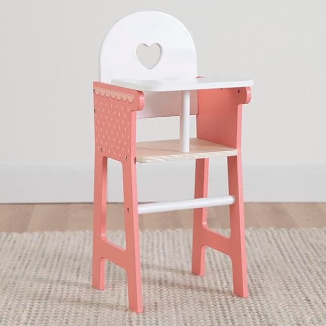 Fat Brain Toys Emerys World Pretend Play High Chair for 14 to 16 inch Dolls