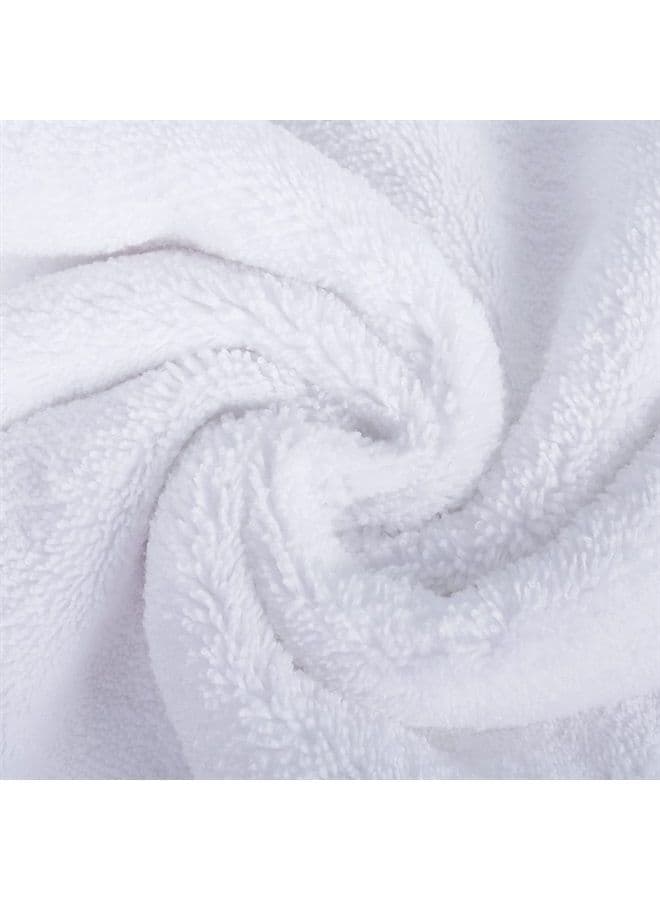 Microfiber Quick Dry Lint Free Bath Towel, 57 x 30 in, Pack of 4 (White)