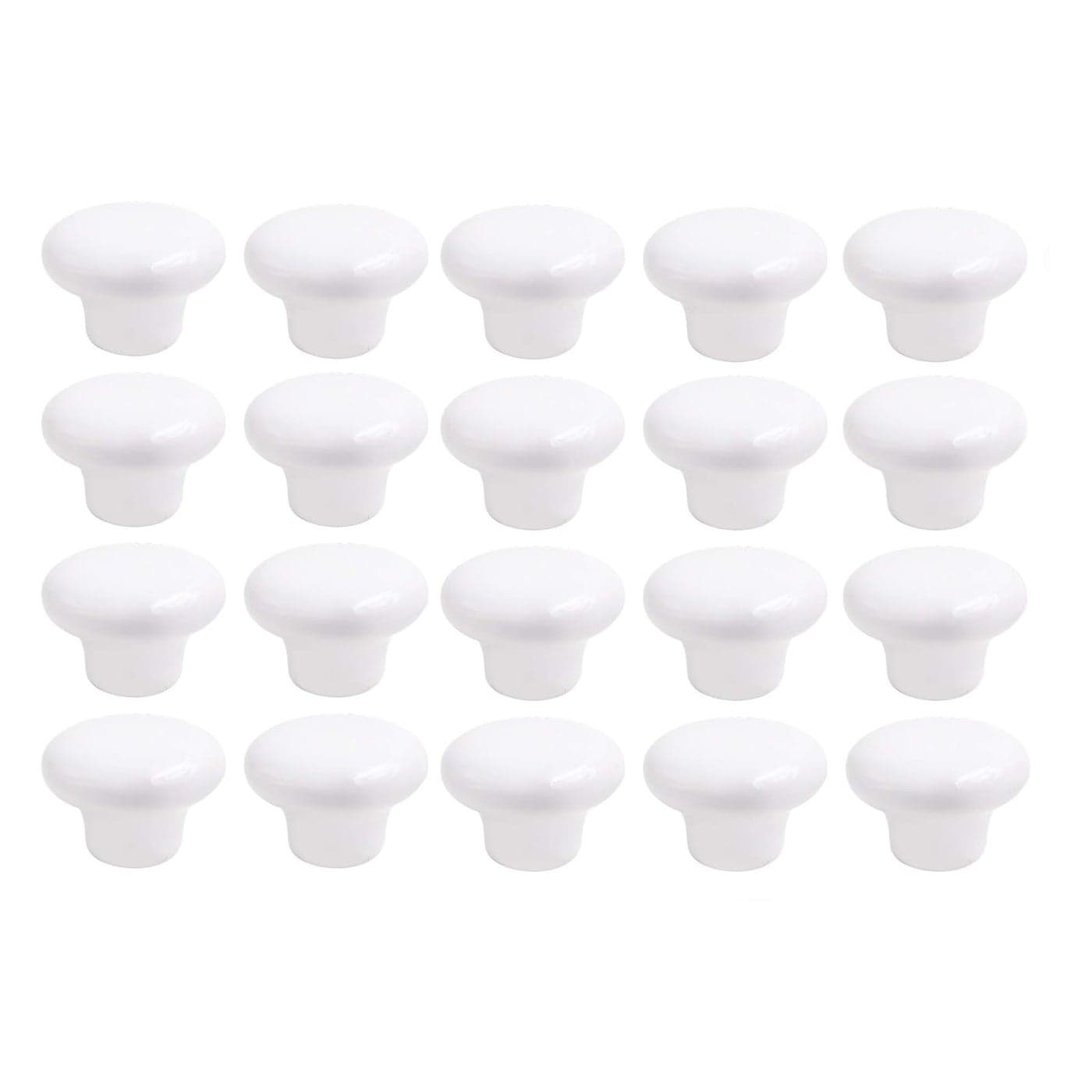 KINJOEK 20 Packs Ceramic Cabinet Knobs Vintage Porcelain Cabinet Knobs and Pulls with 098 Inch Screws for Kitchen Cabinets Bathroom Dresser Furniture