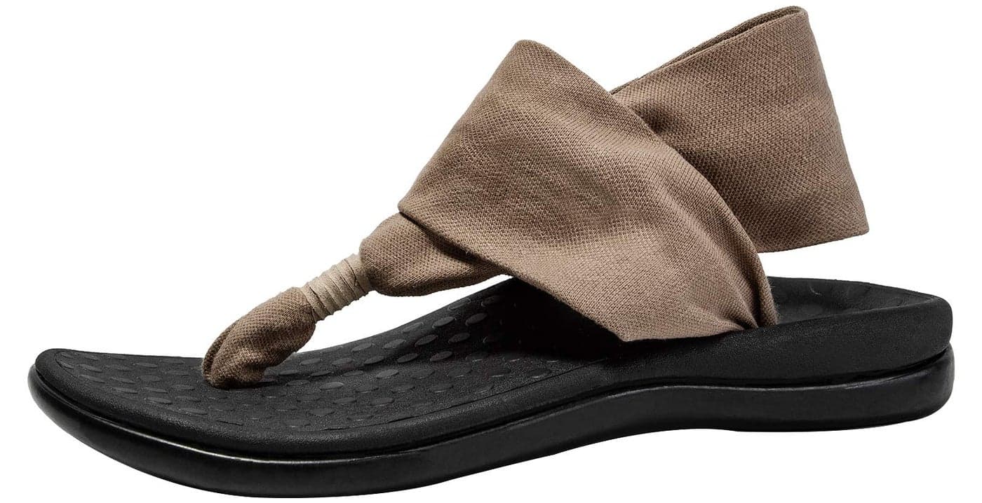 LLSOARSS Womens Plantar Fasciitis Feet Yoga Sling Sandal Arch Supports Orthotics Flip Flops Relieve Flat Feet High Arch Foot Pain