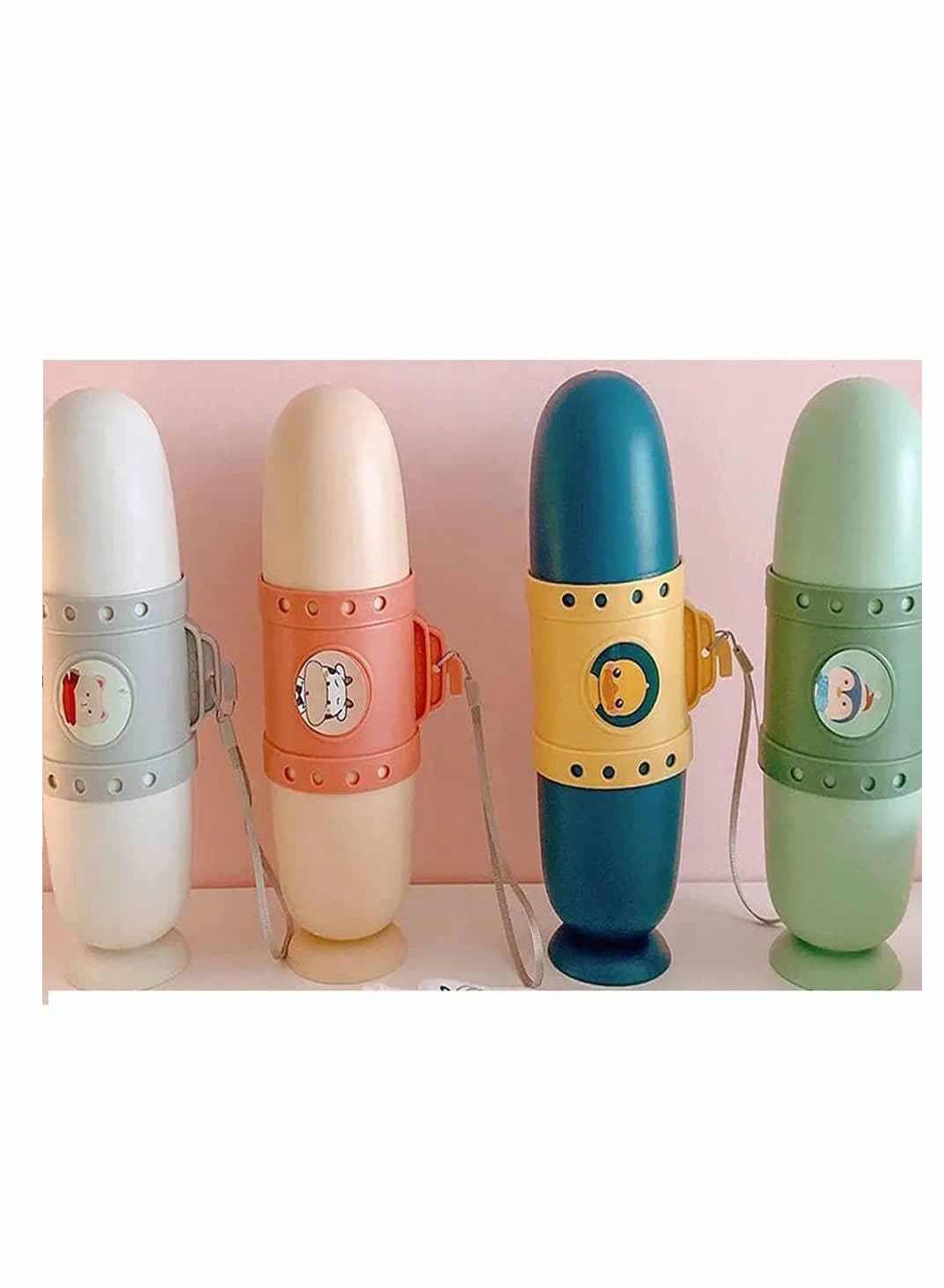 Toothbrush Case, Portable Travel Case Mouthwash Cup, Toothpaste Dental Storage Box Outdoor Wash (Green+white+blue+pink)