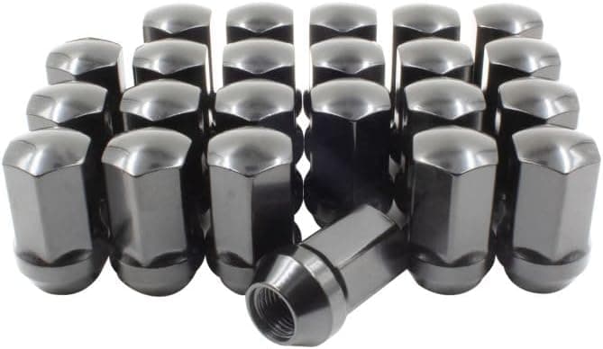 Wheel Accessories Parts 23 Pcs M14x1.5 OEM Style Lug Nuts - Black Chrome