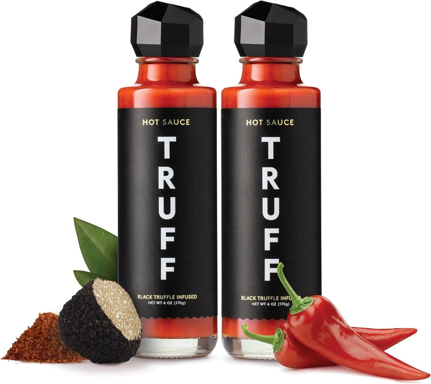 TRUFF Black Truffle Infused Hot Sauce - 6 oz (Pack of 2)