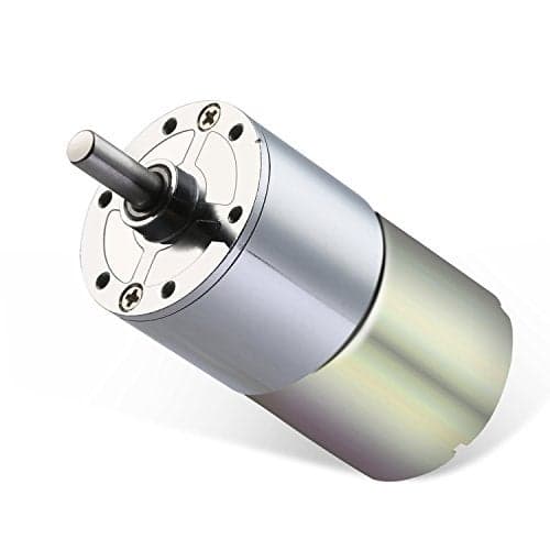 Greartisan DC 24V 50RPM Gear Motor High Torque Electric Micro Speed Reduction Geared Motor Centric Output Shaft 37mm Diameter Gearbox