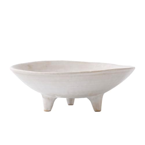 CM CHIC MONDAY 6 Small Decorative Bowl MultiPurpose Decorative Bowls for Keys Candy and Home Decor Ceramic Bowl Retro White